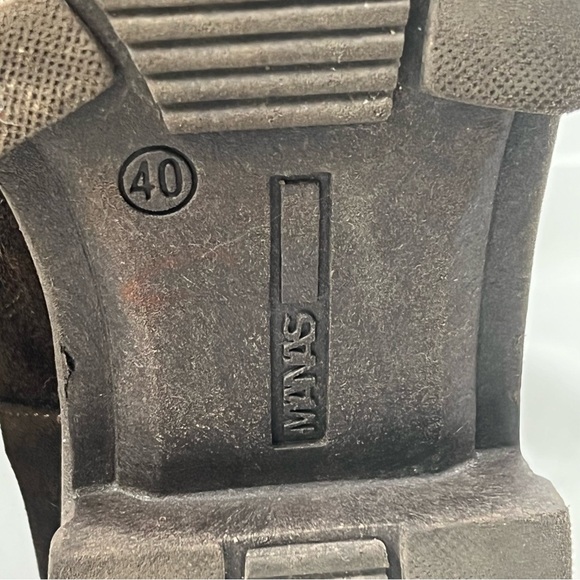 Manas Brown Suede Studded Biker Boots With Fringe Women’s EU 40/ US 9.5 - Picture 6 of 10